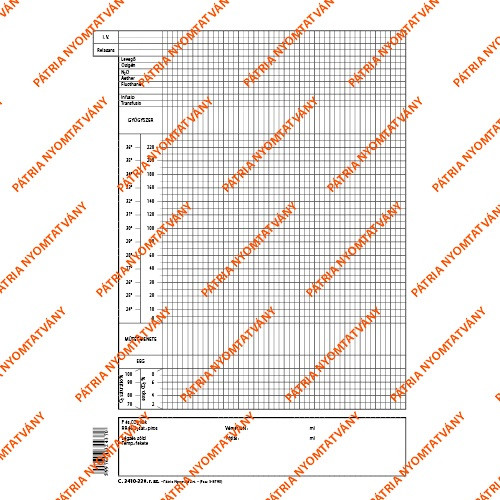 Altatási jegyzőkönyv szabadlap 205x290 mm