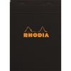 Jegyzettömb Clairefontaine Rhodia Black A/5 80 lapos kockás