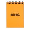 Jegyzettömb spirálos Clairefontaine Rhodia Orange A/6 80 lapos kockás