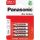 Mikro elem Panasonic Red Zinc AAA 1.5V cink-mangán 4 db-os