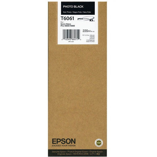 Tintapatron Epson C13T606100 Photo Black eredeti 220ml