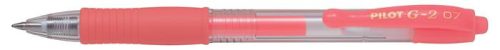 PILOT Zseléstoll, 0,37 mm, nyomógombos, PILOT "G-2 Neon", piros