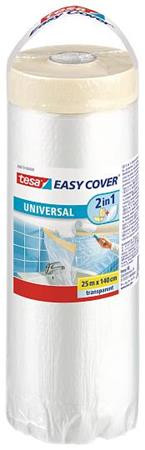 TESA Takarófólia festőszalaggal, 1,4 x 25 m, TESA "Easy Cover Universal"