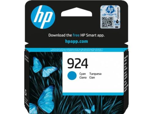 HP 4K0U3NE Tintapatron Officejet Pro 8120e, 8130e nyomtatókhoz, HP 924, cián, 400 oldal