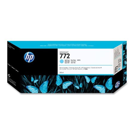 HP CN632A Tintapatron DesignJet Z5200 nyomtatóhoz, HP 772, világos cián, 300ml