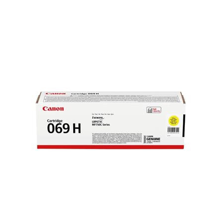 CANON CRG-069H Lézertoner, i-SENSYS LBP 673Cdw nyomtatóhoz, CANON, sárga, 5,5k