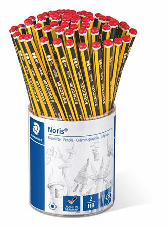 STAEDTLER Grafitceruza display, HB, hatszögletű, STAEDTLER "Noris"