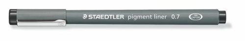 STAEDTLER Tusfilc, 0,7 mm, STAEDTLER "Pigment Liner 308", fekete