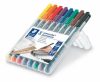 STAEDTLER Alkoholos marker készlet, OHP, 0,6 mm, STAEDTLER "Lumocolor® 318 F", 8 különböző szín