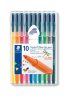 STAEDTLER Rostirón készlet, 1 mm, STAEDTLER "Triplus 323", 10 különböző szín