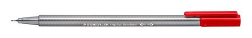 STAEDTLER Tűfilc, 0,3 mm, STAEDTLER "Triplus 334", piros