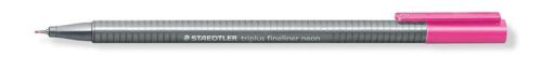 STAEDTLER Tűfilc, 0,3 mm, STAEDTLER "Triplus 334", neon rózsaszín