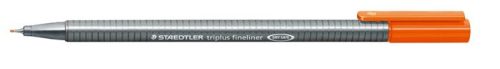 STAEDTLER Tűfilc, 0,3 mm, STAEDTLER "Triplus 334", narancssárga