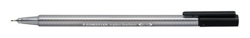 STAEDTLER Tűfilc, 0,3 mm, STAEDTLER "Triplus 334", fekete