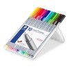 STAEDTLER Tűfilc készlet, 0,3 mm, STAEDTLER "Triplus 334", 10 különböző szín