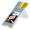 STAEDTLER Tűfilc készlet, 0,3 mm, STAEDTLER "Triplus 334", 6 neon szín