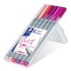 STAEDTLER Tűfilc készlet, 0,3 mm, STAEDTLER "Triplus 334", 6 flamingo szín