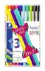 STAEDTLER Tűfilc készlet, 0,3 mm, STAEDTLER "Triplus 334", 10+3 különböző szín