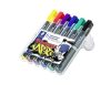 STAEDTLER Alkoholos marker készlet, 2-5 mm, vágott, STAEDTLER "Lumocolor® 350", 6 különböző szín