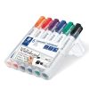 STAEDTLER Táblamarker készlet, 2-5 mm, vágott, STAEDTLER "Lumocolor® 351 B", 6 különböző szín