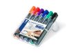 STAEDTLER Alkoholos marker készlet, 2 mm, kúpos, STAEDTLER "Lumocolor® 352", 6 különböző szín