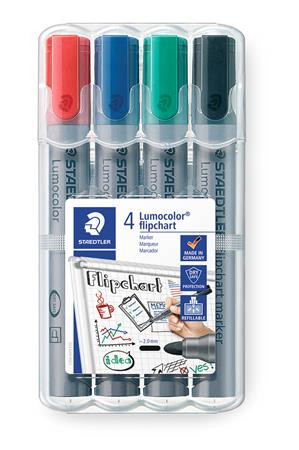 STAEDTLER Flipchart marker, 2 mm, kúpos, STAEDTLER "Lumocolor 356", 4 különböző szín