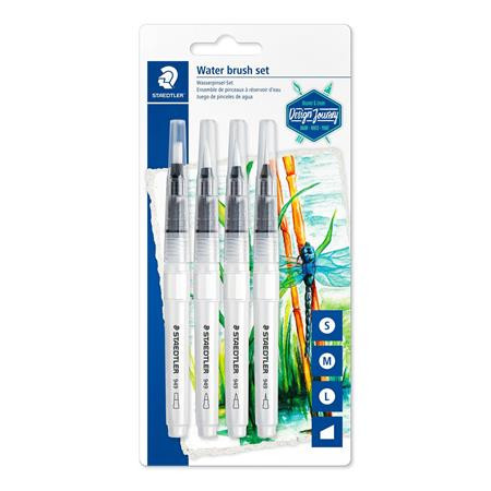 STAEDTLER Ecsetkészlet, vízzel tölthető, STAEDTLER, "949", 4 különböző méret