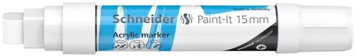 SCHNEIDER Dekormarker, akril, 15 mm, SCHNEIDER "Paint-It 330", fehér