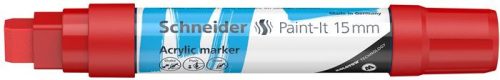 SCHNEIDER Dekormarker, akril, 15 mm, SCHNEIDER "Paint-It 330", piros