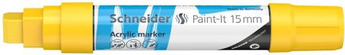 SCHNEIDER Dekormarker, akril, 15 mm, SCHNEIDER "Paint-It 330", sárga