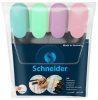 SCHNEIDER Szövegkiemelő készlet, 1-5 mm, SCHNEIDER "Job Pastel", 4 különböző pasztell szín