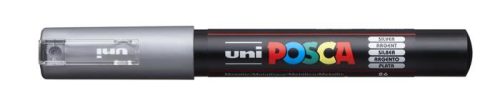 UNI Dekormarker, 0,7-1,0 mm, UNI "Posca PC-1M", ezüst