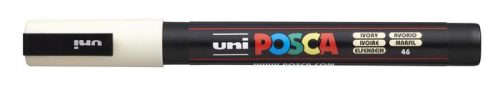 UNI Dekormarker, 0,9-1,3 mm, UNI "Posca PC-3M", elefántcsont