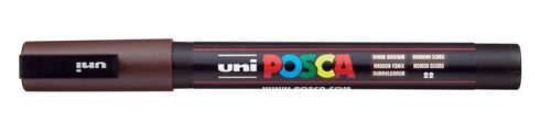 UNI Dekormarker, 0,9-1,3 mm, UNI "Posca PC-3M", sötétbarna