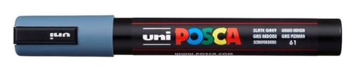 UNI Dekormarker, 1,8-2,5 mm, UNI "Posca PC-5M", palaszürke