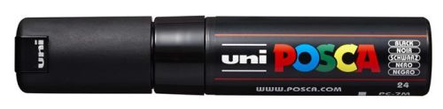 UNI Dekormarker, 4,5-5,5 mm, UNI "Posca PC-7M", fekete