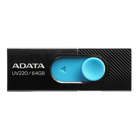 ADATA Pendrive, 64GB, USB 2.0, ADATA "UV220", fekete