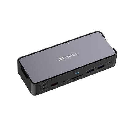 VERBATIM Dokkoló, 15 port, USB-C host, VERBATIM "USB-C Pro CDS-15"