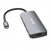 VERBATIM USB elosztó-HUB, USB-C PD/2xHDMI/3xUSB-A/SD/mSD, VERBATIM