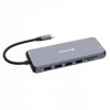 VERBATIM USB elosztó-HUB, USB-C PD/2xHDMI/VGA/LAN/3xUSB/USB-C/2xUSB 2.0/SD/mSD/3,5jack VERBATIM