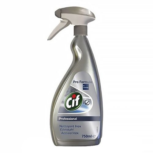 Rozsdamentes acél- és üvegtisztító CIF Professional 750ml