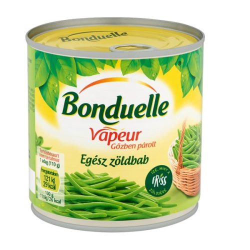 Zöldhüvelyű egész zöldbab BONDUELLE Vapeur 295g