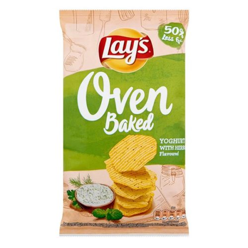 Burgonyachips LAY'S Oven Baked joghurtos-zöldfűszeres 55g