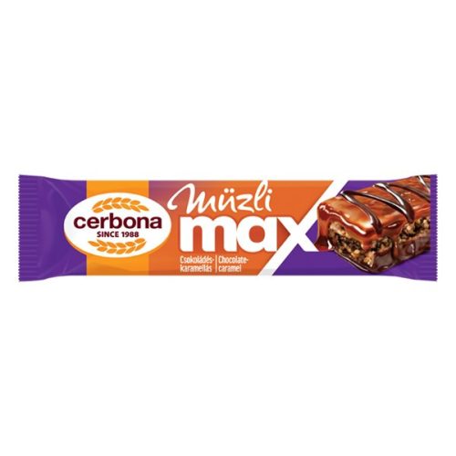 Müzliszelet CERBONA MAX csokis - sós karamella 30g