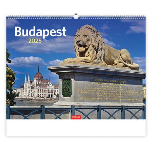 Falinaptár TOPTIMER T093 420x310mm fekvő Budapest 2025.