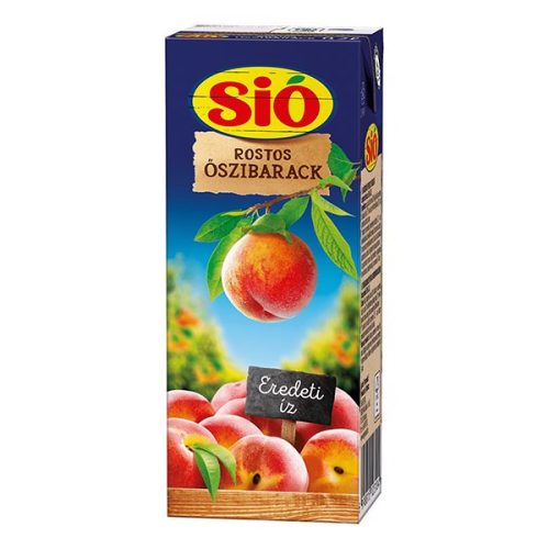 Gyümölcslé SIÓ Rostos Őszibarack 20% 0,2L