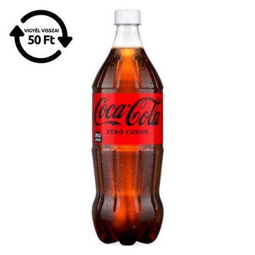 Üdítőital szénsavas COCA-COLA Zero 1L DRS