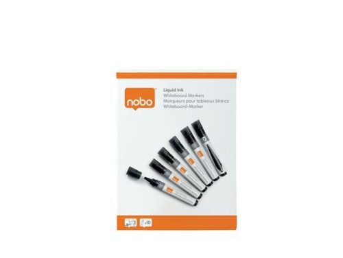 NOBO Táblamarker, folyékonytintás, kúpos, 1-3 mm, NOBO, fekete