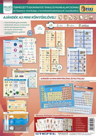 STIEFEL Tanulói munkalap csomag, 5 munkalap, 1 alátét, filc, STIEFEL "Természettudomány"