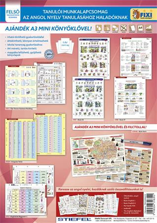 STIEFEL Tanulói munkalap csomag, 5 munkalap, 1 alátét, filc, STIEFEL "Angol haladóknak"